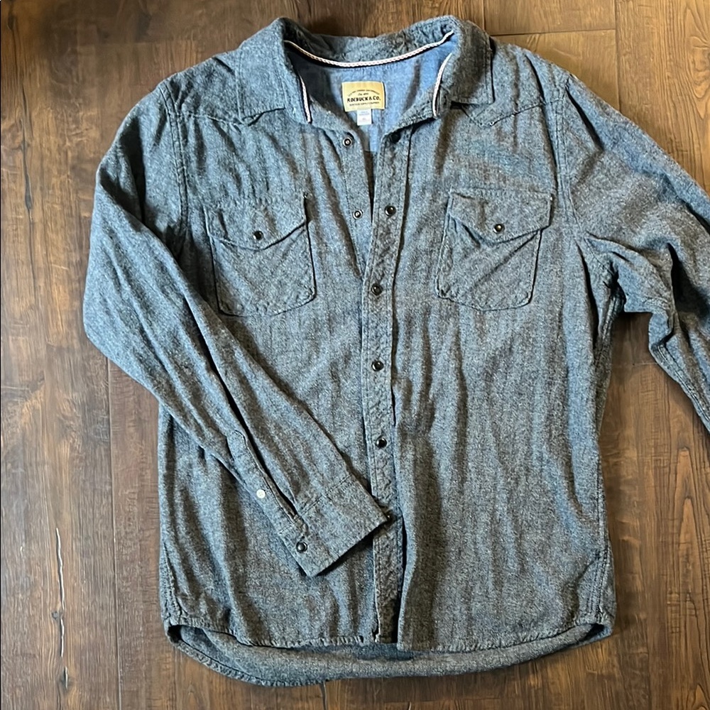 Men’s Pearl Snap Western Flannel Shirt